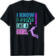 Volleyball Gift Serve Like a Girl Funny Teen Girl T-Shirt - T-Shirt | Black