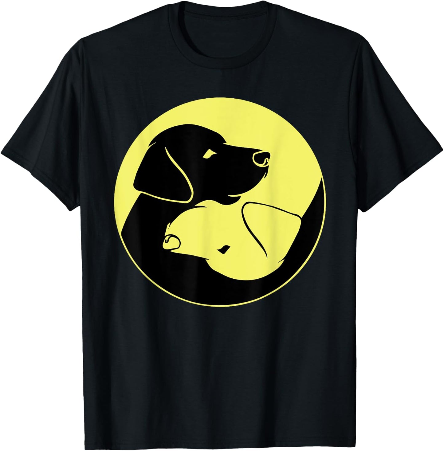Funny Labrador Gift Women Cool Yellow And Black Lab T-Shirt - T-Shirt | Black