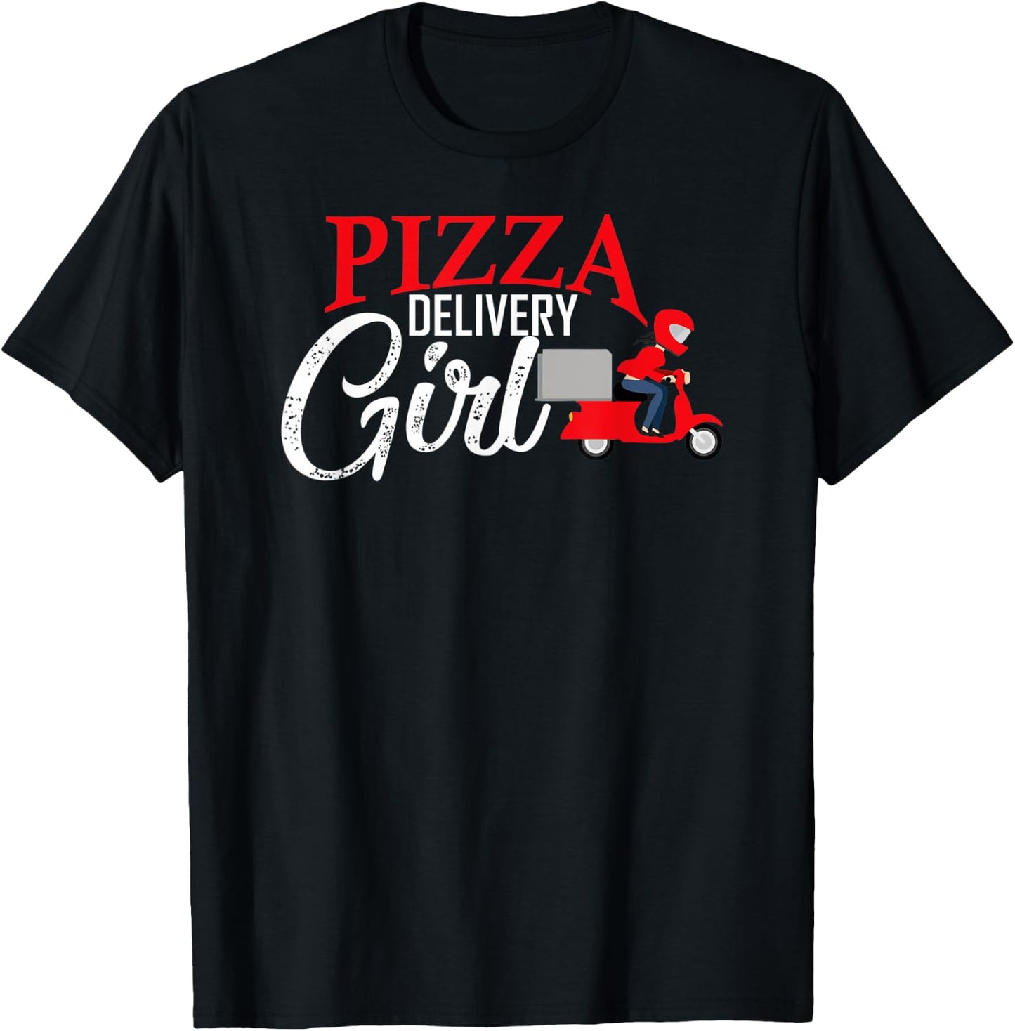 Pizza delivery girl matching pizza costume girls T-Shirt - T-Shirt | Black
