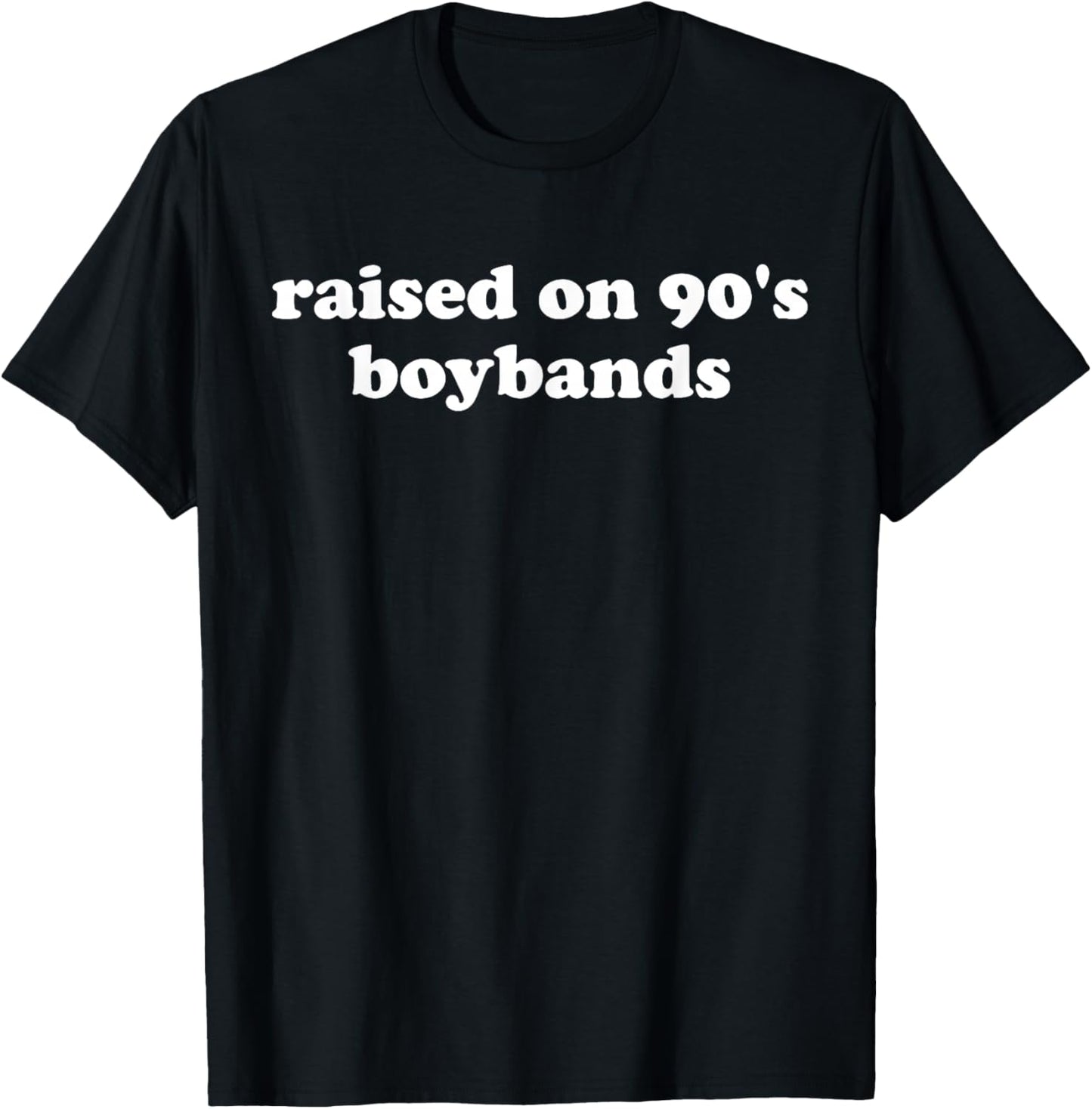 Funny Boyband Music Lover 90's T-Shirt - T-Shirt | Black