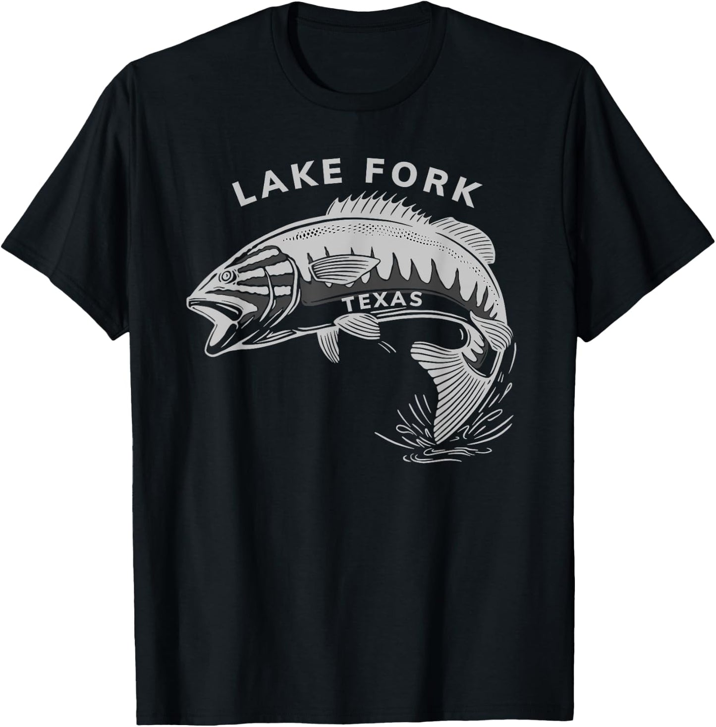 Lake Fork Texas T-Shirt - T-Shirt | Black
