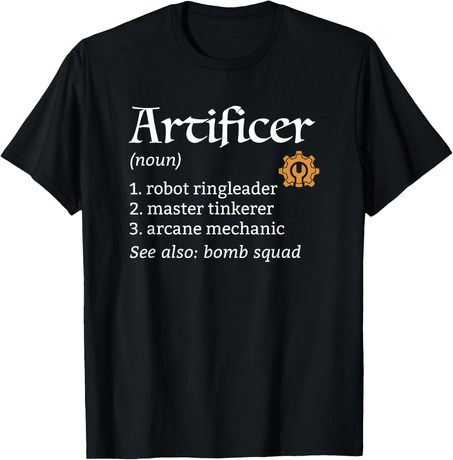 Artificer Definition T-Shirt - T-Shirt | Black