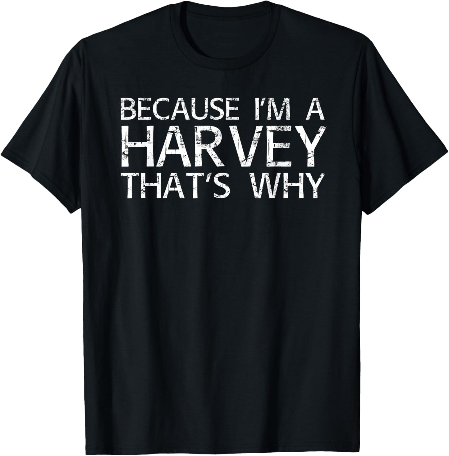 HARVEY Gift Funny Surname Family Tree Birthday Reunion Idea T-Shirt - T-Shirt | Black