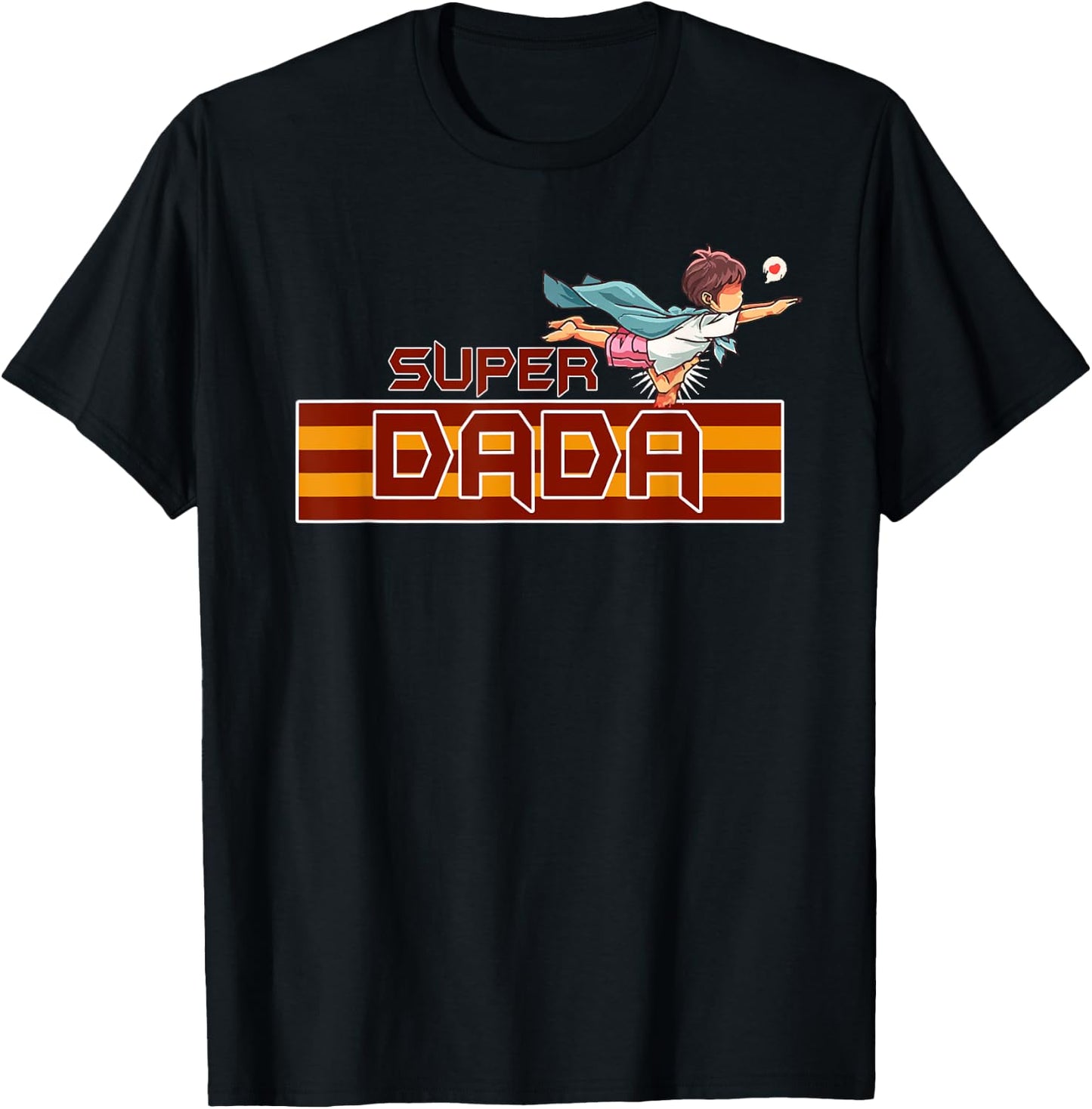 Kids My Dada Is My Superhero Boy - Father's Day Gift T-Shirt - T-Shirt | Black