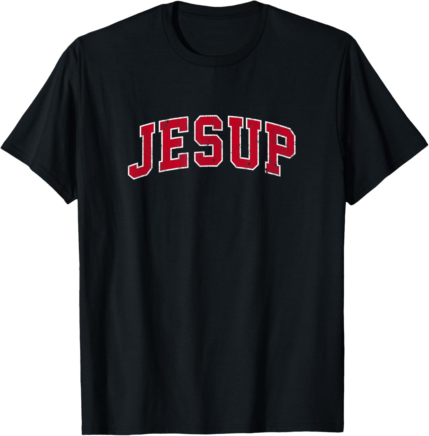 Jesup Georgia GA Vintage Sports Design Red Design T-Shirt - T-Shirt | Black
