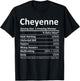 CHEYENNE Nutrition Personalized Funny Christmas Name Gift T-Shirt - T-Shirt | Black