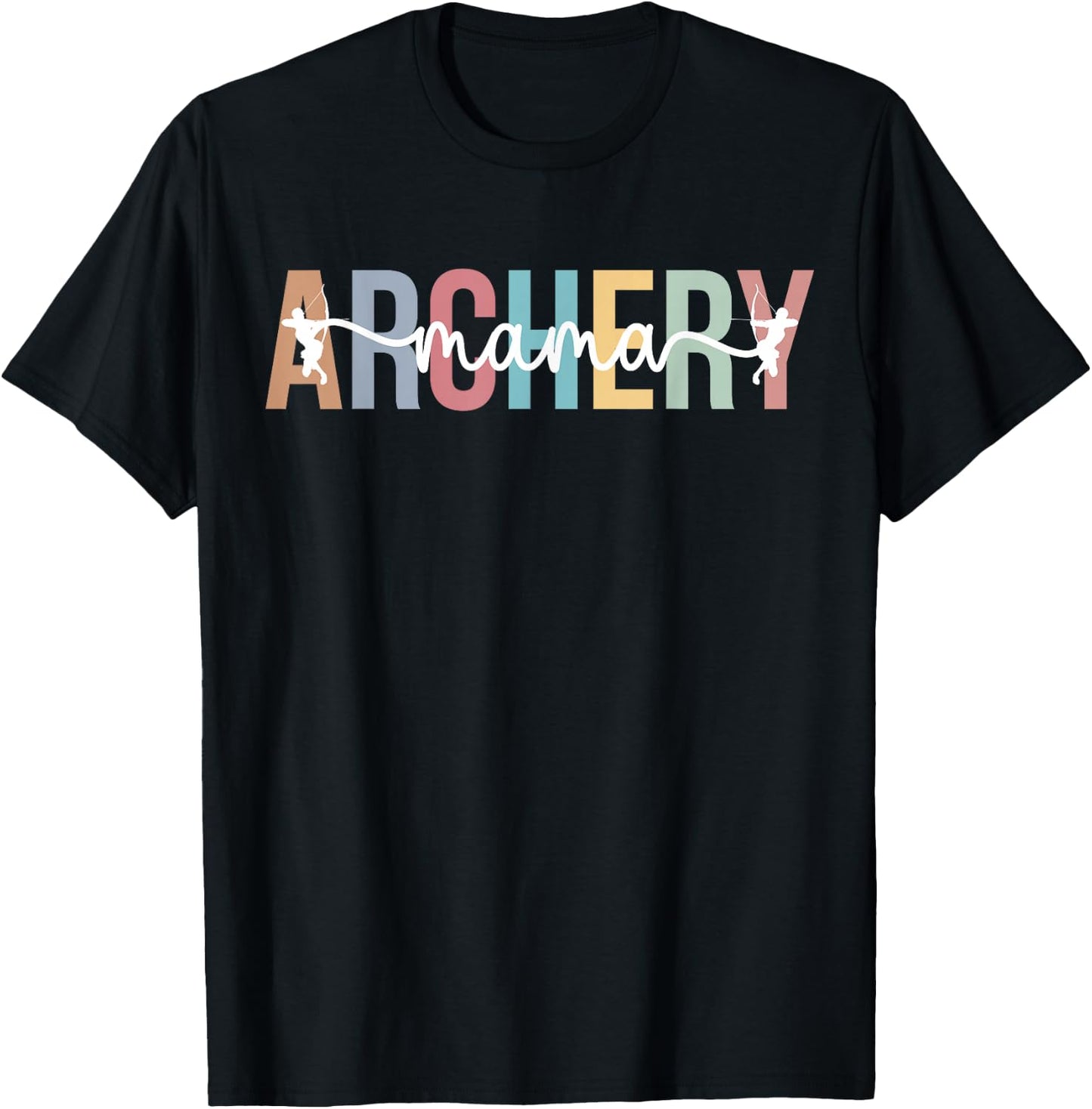Archery Mama Proud Archery Mom Of An Archer Mother T-Shirt - T-Shirt | Black