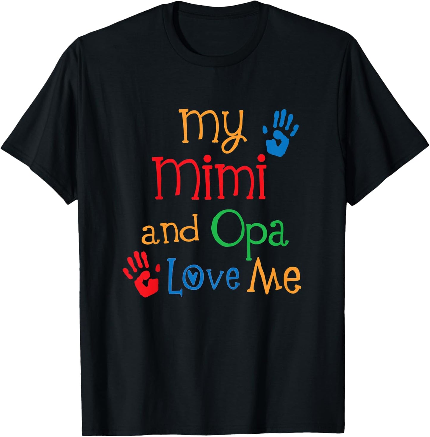 Kids My Mimi and Opa Love Me T-Shirt - T-Shirt | Black