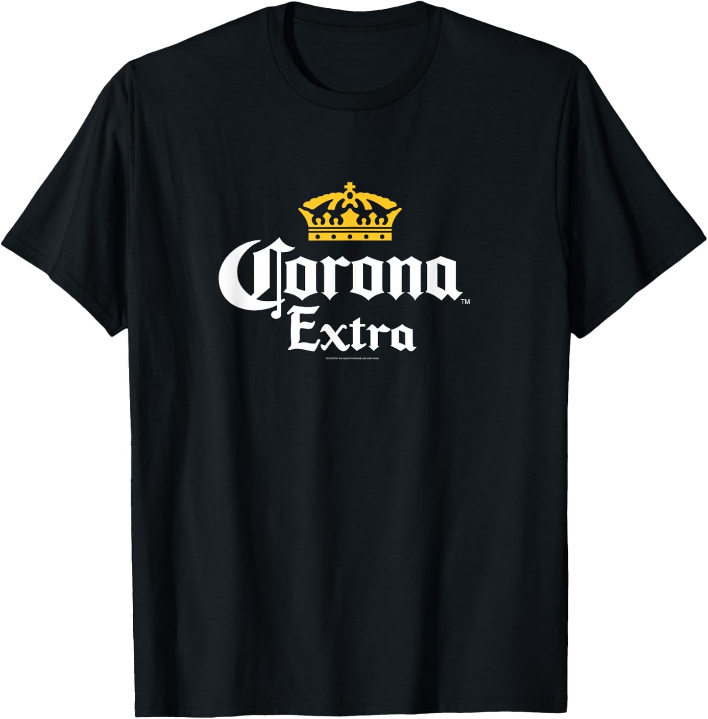 Officially Licensed Corona Extra Crown Logo T-Shirt - T-Shirt | Black