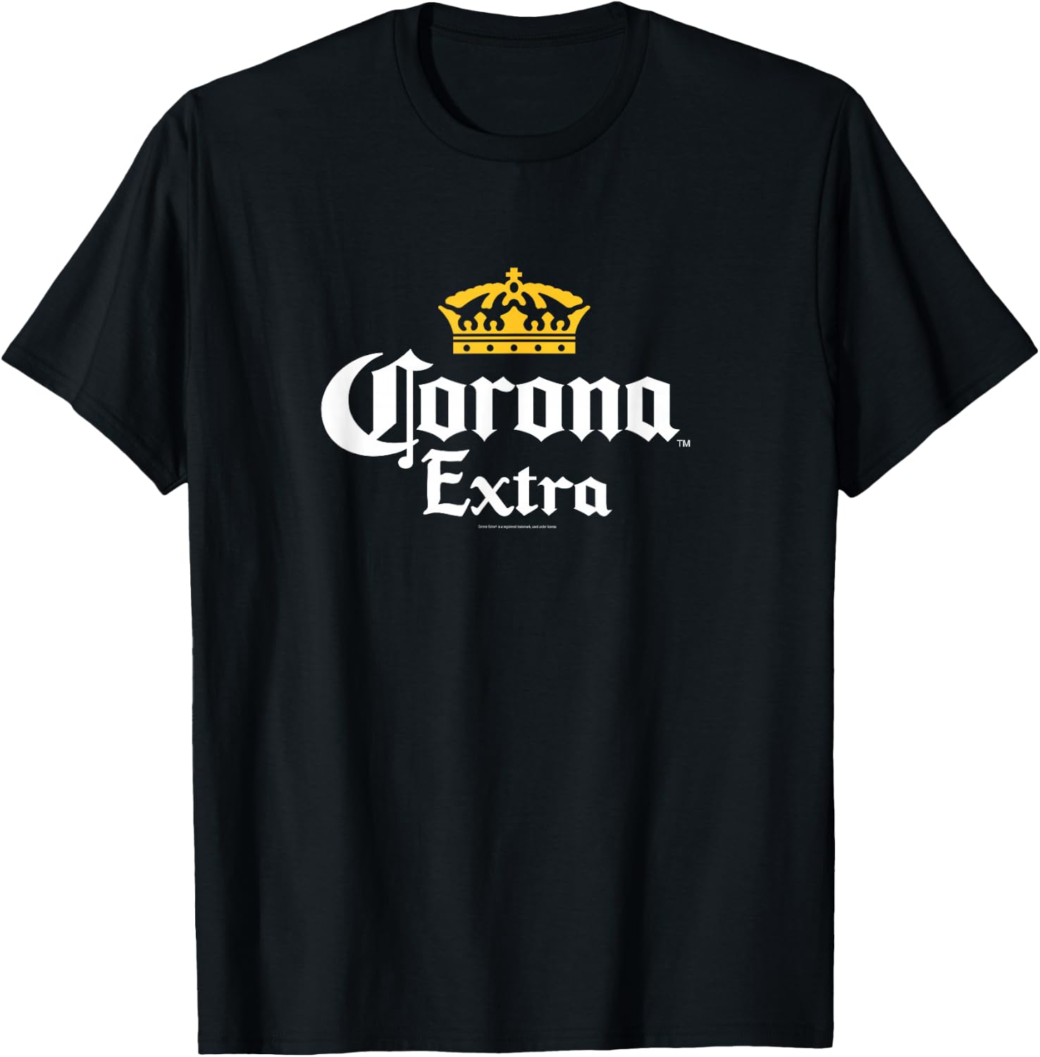 Officially Licensed Corona Extra Crown Logo T-Shirt - T-Shirt | Black