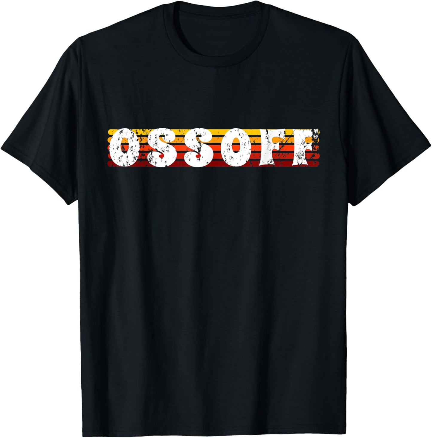 Jon Ossoff Senator Ossoff Retro Georgia Runoff Vintage T-Shirt - T-Shirt | Black