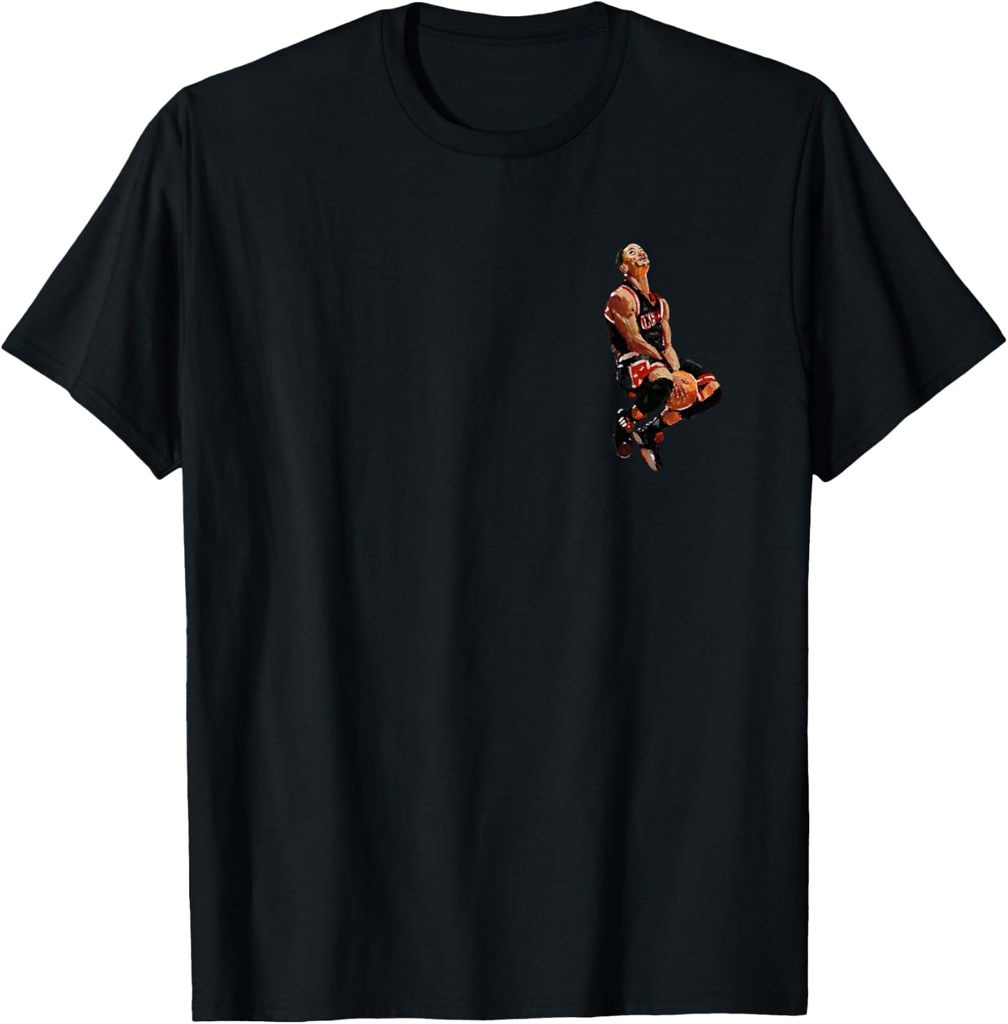 impressionistic d Rose Jersey Small T-Shirt - T-Shirt | Black