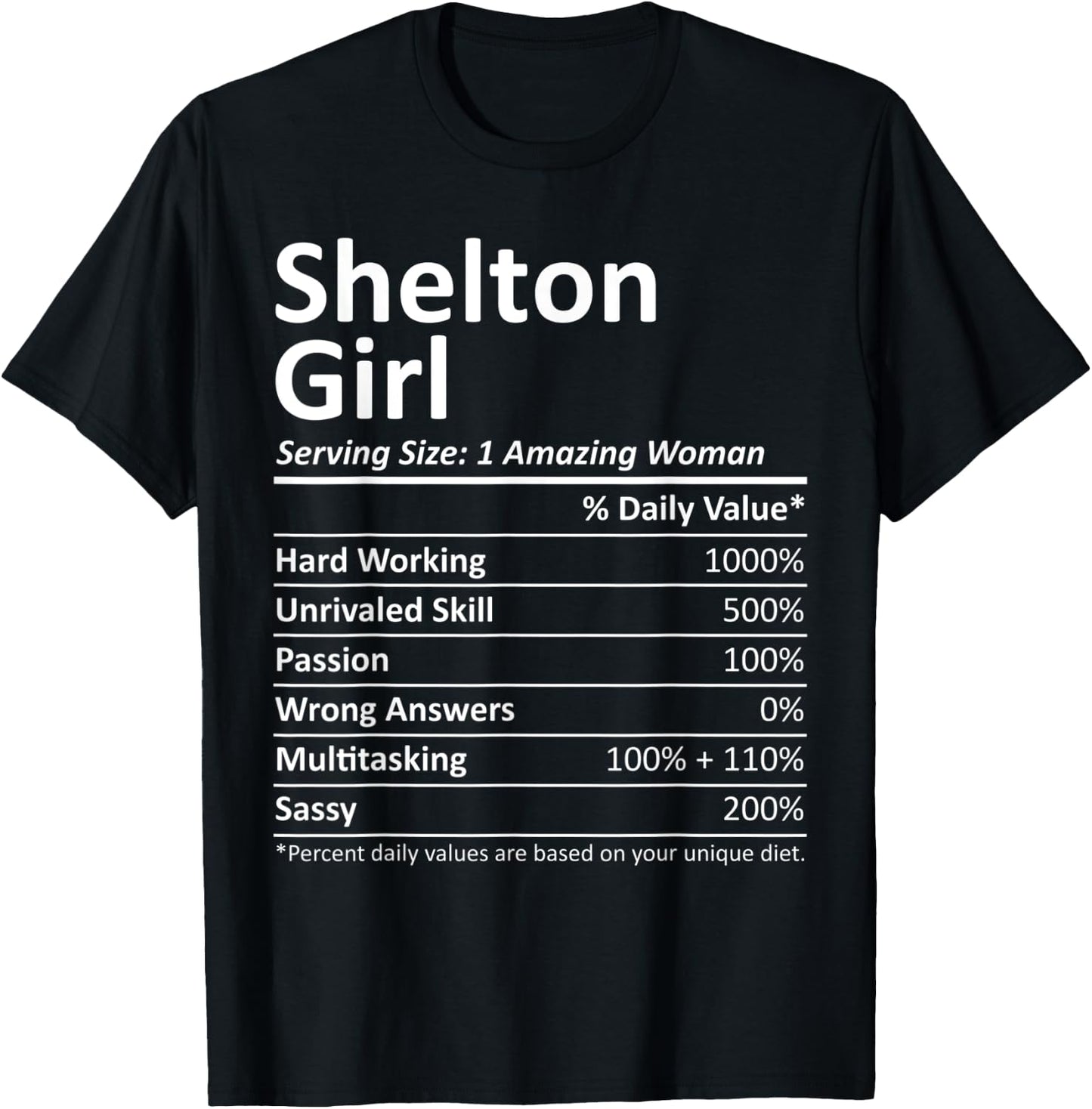 SHELTON GIRL CT CONNECTICUT Funny City Home Roots USA Gift T-Shirt - T-Shirt | Black