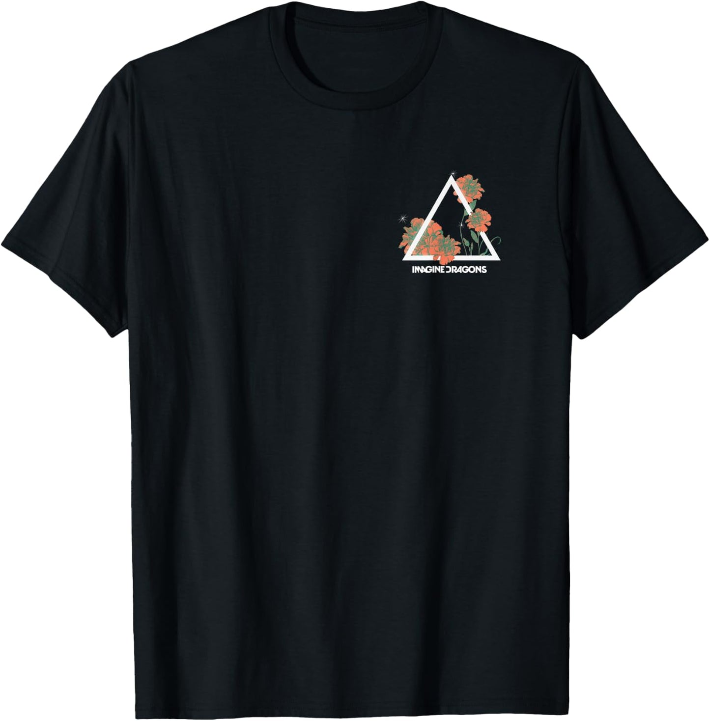 Imagine Dragons Floral Prism T-Shirt - T-Shirt | Black
