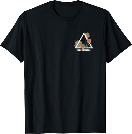 Imagine Dragons Floral Prism T-Shirt - T-Shirt | Black