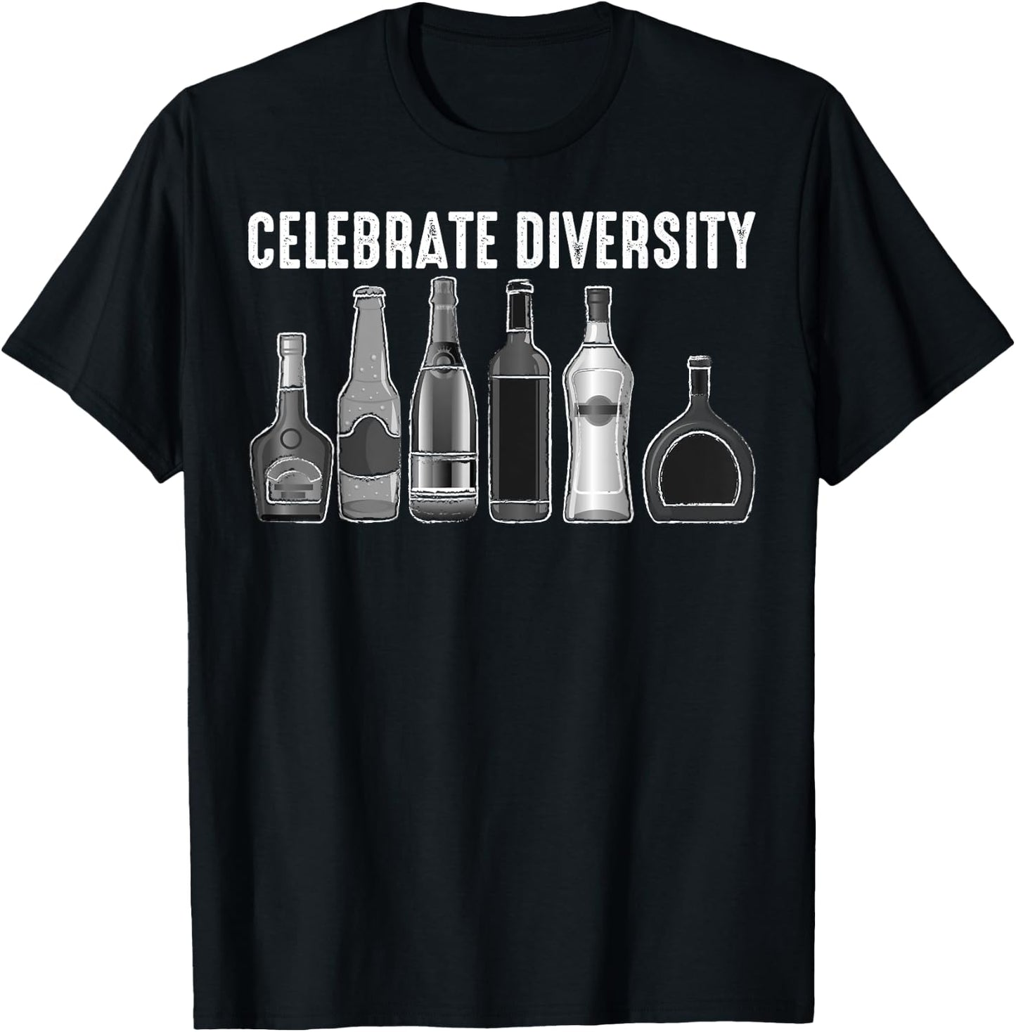 Funny Celebrate Diversity Beer Drinking Gift Women T-Shirt - T-Shirt | Black