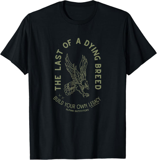 Legacy American Sage and Army Green Eagle T-Shirt - T-Shirt | Black
