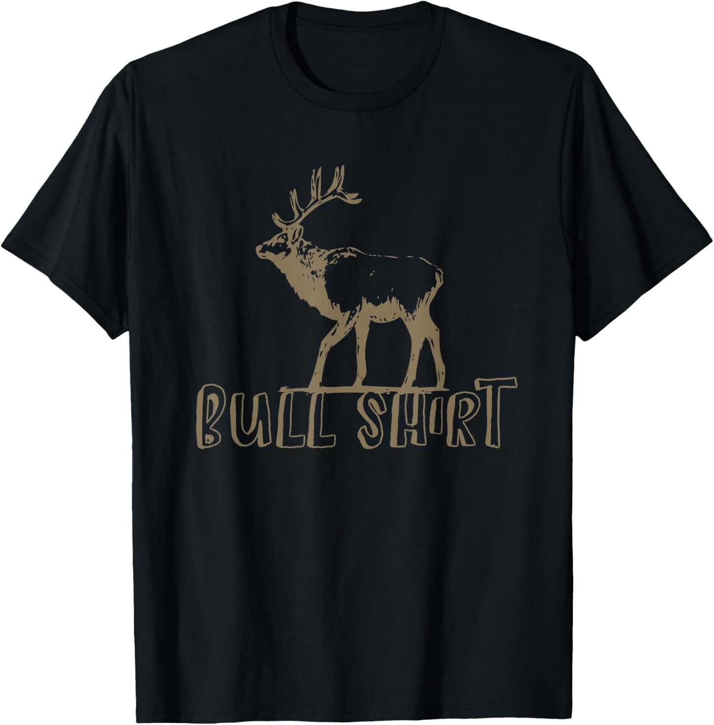 Funny Elk Hunting For Elk Hunter Design T-Shirt - T-Shirt | Black