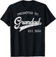 Retro Soon to Be Grandad est. 2024 Funny Promoted to Grandad T-Shirt - T-Shirt | Black