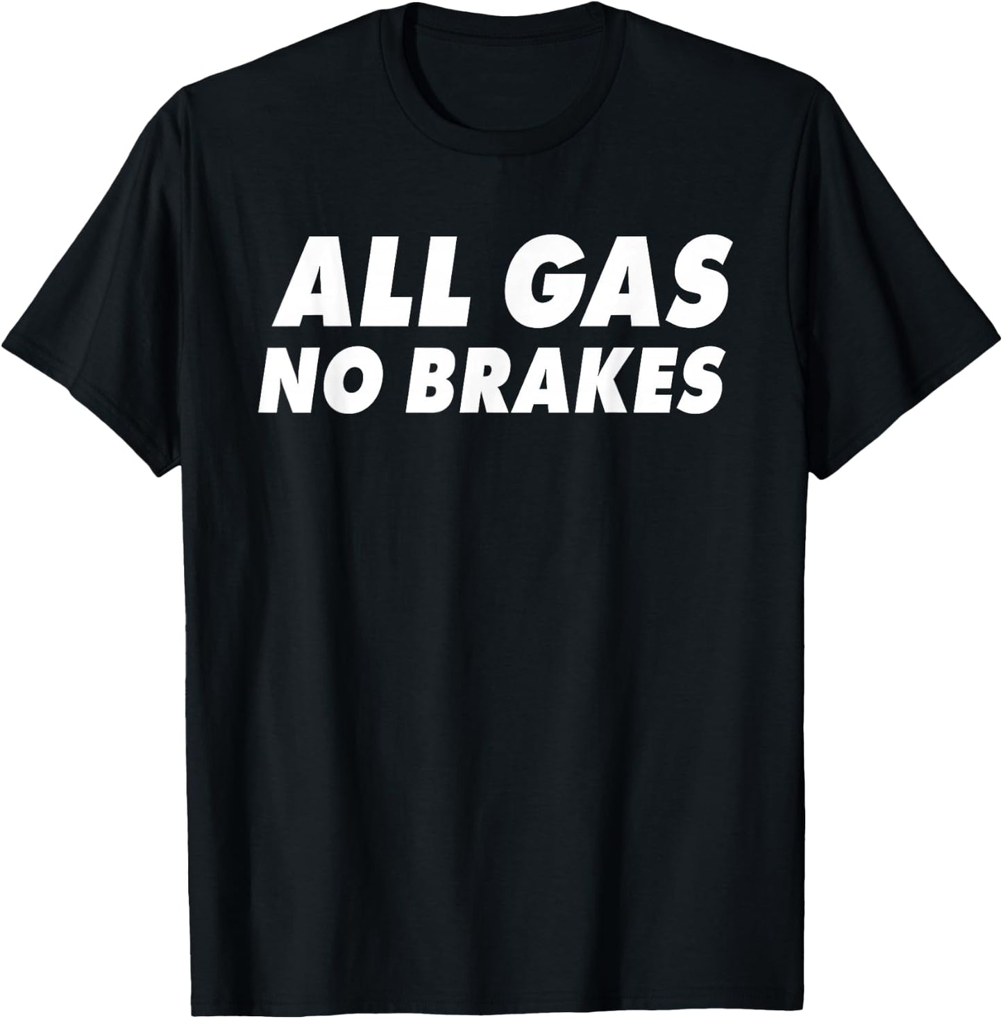 Practice Hard Designs All Gas No Brakes Black Women's Sports T-Shirt - T-Shirt | Black