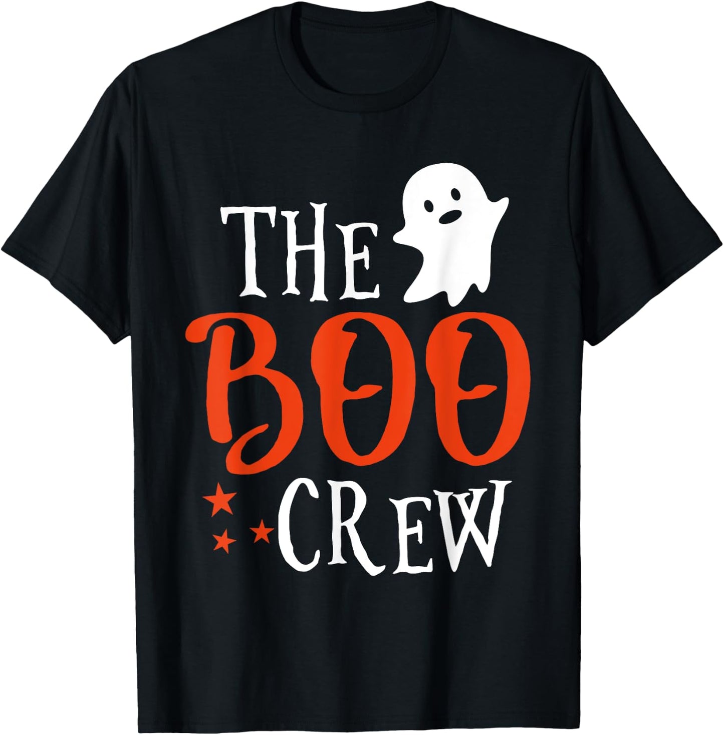 The Boo Crew Shirt - Scary Cute Ghost Halloween T-Shirt - T-Shirt | Black