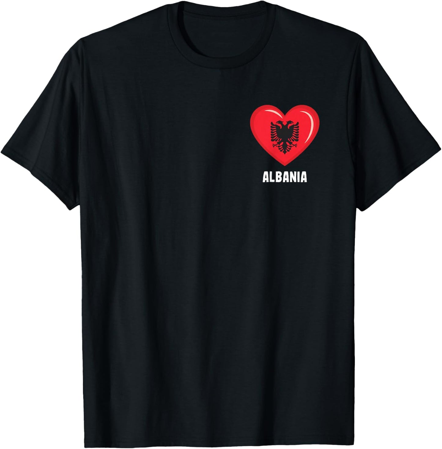 Albania Flag Shirt | Albanian T-Shirt - T-Shirt | Black
