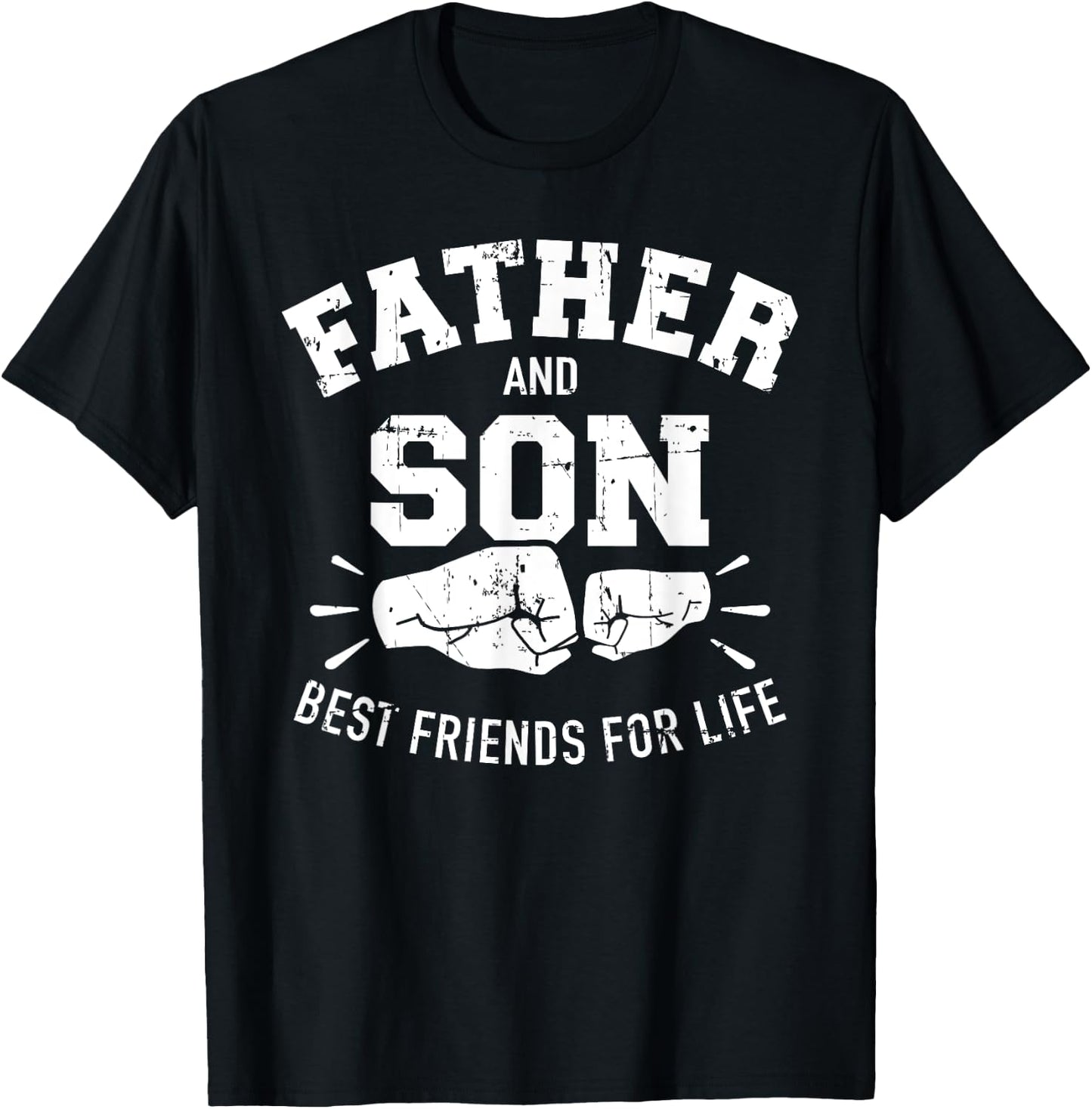 Father and son best friends for life T-Shirt - T-Shirt | Black