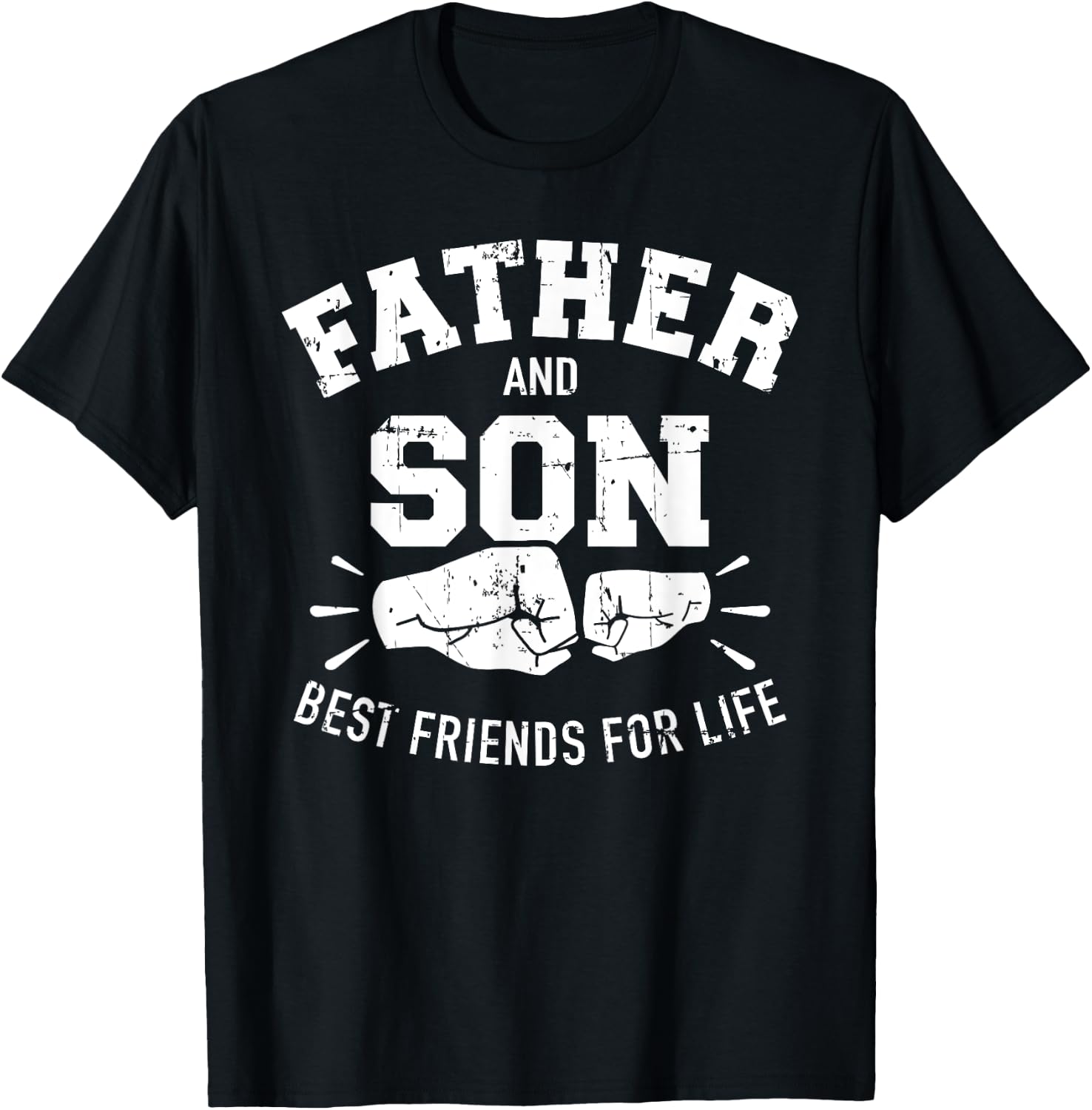Father and son best friends for life T-Shirt - T-Shirt | Black