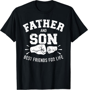Father and son best friends for life T-Shirt - T-Shirt | Black