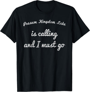 POSSUM KINGDOM LAKE TEXAS Funny Fishing Camping Summer Gift Men Women Kids T-Shirt - T-Shirt | Black