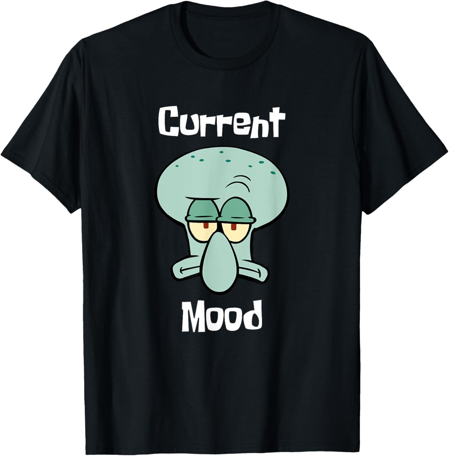 Mademark x SpongeBob SquarePants - Squidward - Current Mood T-Shirt - T-Shirt | Black