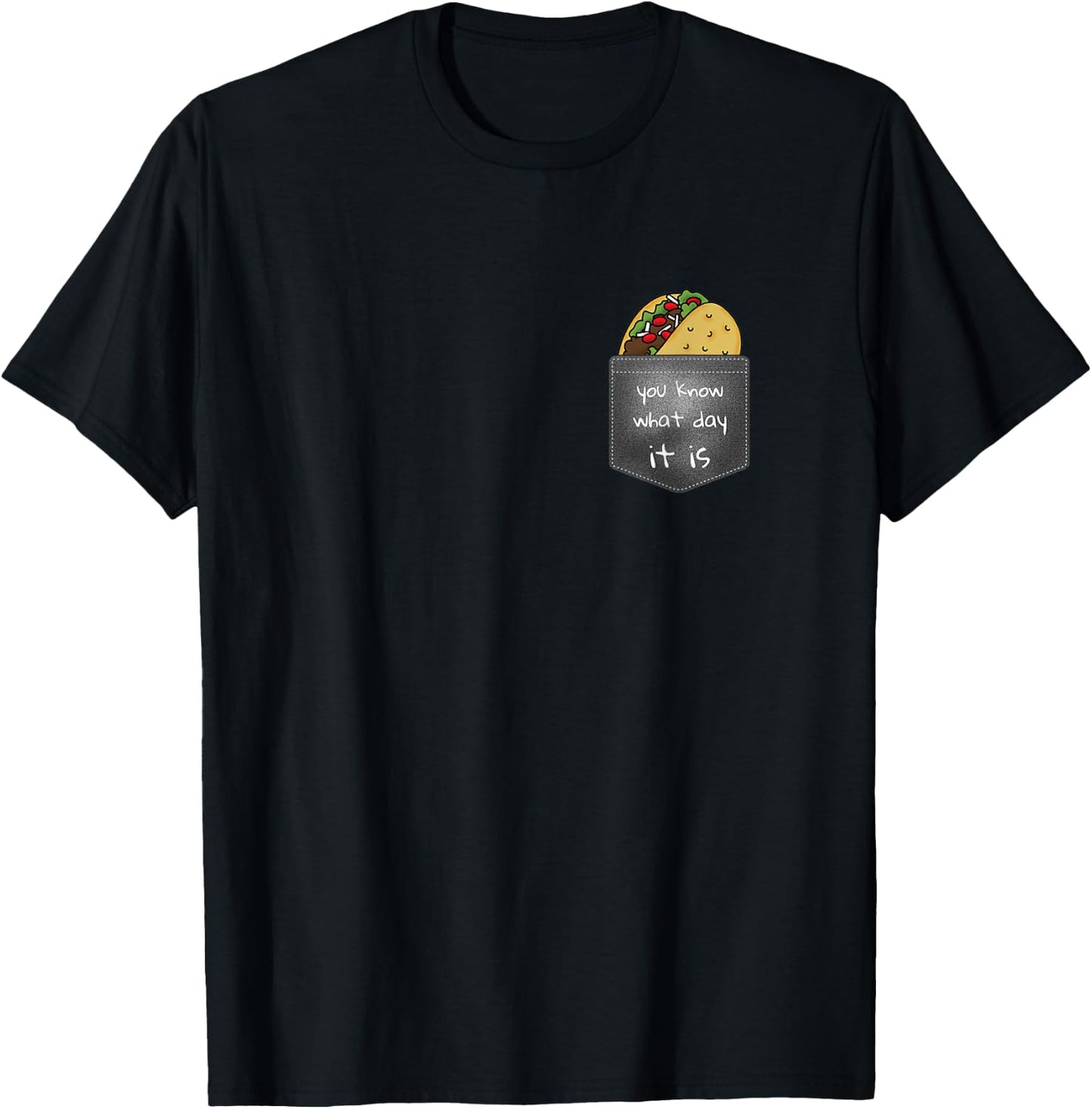 Taco Tuesday - Pocket Taco T-Shirt - T-Shirt | Black