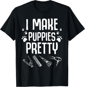Funny Grooming Dog Groomer Gift Men Puppy Groom T-Shirt - T-Shirt | Black