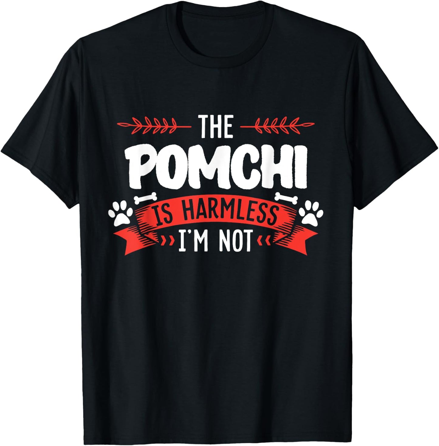 Pomchi Shirt Men Women Dog Mom Dog Lover T-Shirt - T-Shirt | Black