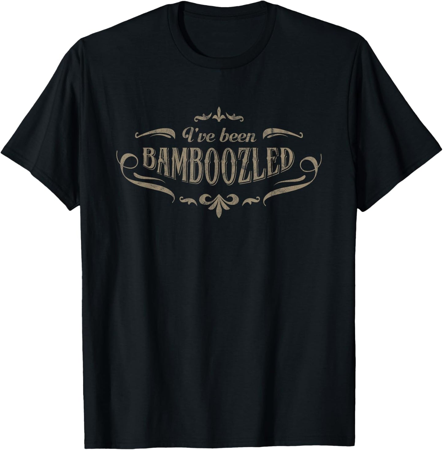 Vintage Saying gifts by dba.Dezines I've Been Bamboozled -Adults Black Small Classic Fit Short Sleeve T-Shirt - T-Shirt | Black