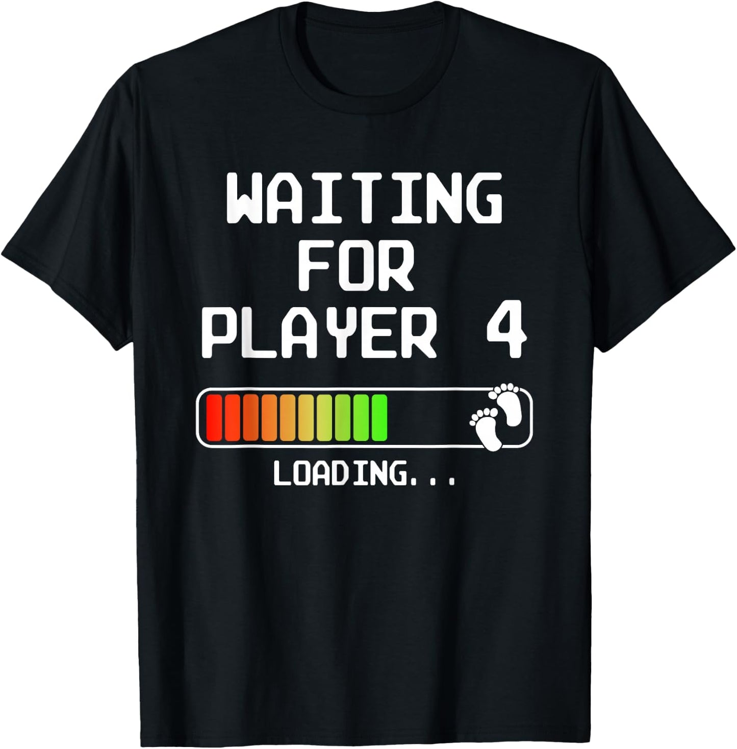 Gamer Pregnancy Announcement 2nd Baby Expectant Dad Player 4 T-Shirt - T-Shirt | Black