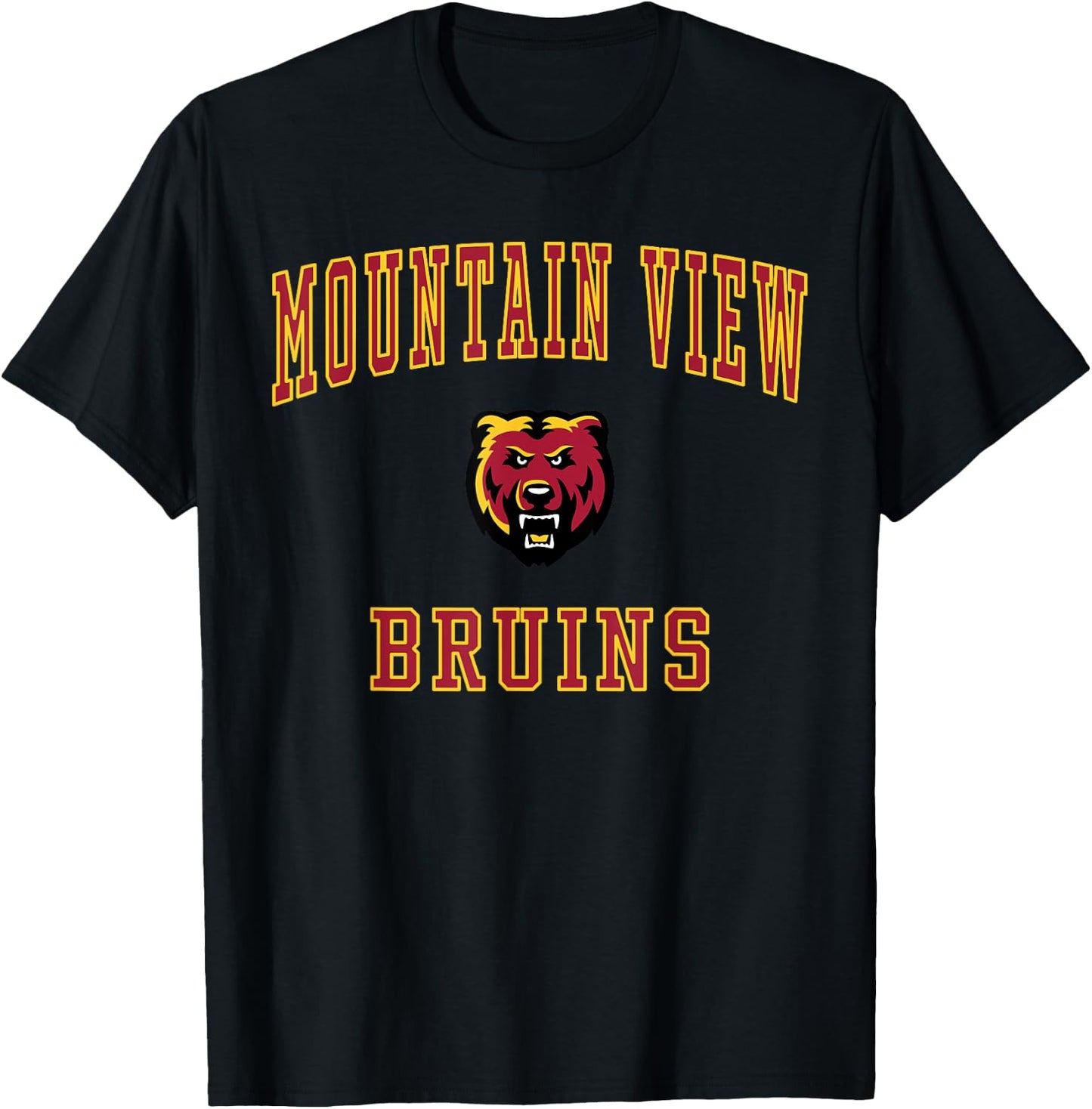 Mountain View High School Bruins T-Shirt - T-Shirt | Black