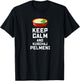 Russian Keep Calm eat Pelmeni Funny Russian Saying Quote T-Shirt - T-Shirt | Black