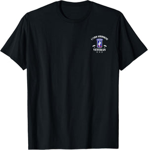 173rd Airborne Brigade Flag Veteran Airborne Paratrooper T-Shirt - T-Shirt | Black
