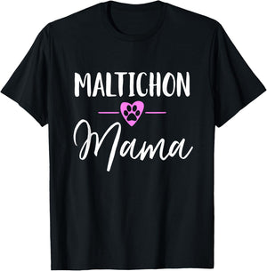 Maltichon Mama T-Shirt - T-Shirt | Black