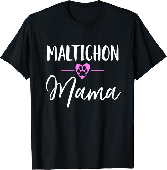 Maltichon Mama T-Shirt - T-Shirt | Black