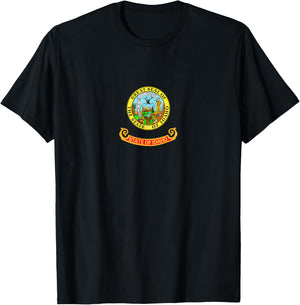 Flag of the state of Idaho T-Shirt - T-Shirt | Black