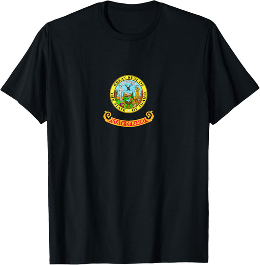 Flag of the state of Idaho T-Shirt - T-Shirt | Black