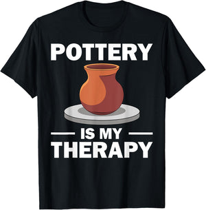 Funny Pottery Gift Women Pottery Artist Cool Potter T-Shirt - T-Shirt | Black