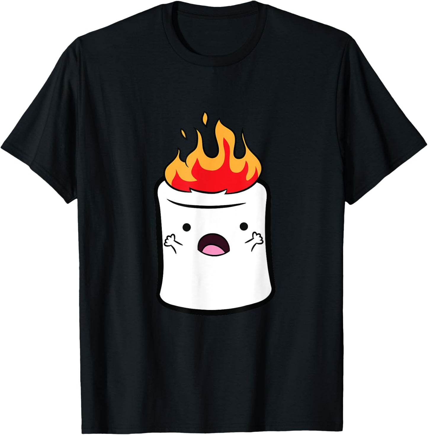 Smores S'mores Camping Marshmallow Halloween Marshmallows T-Shirt - T-Shirt | Black