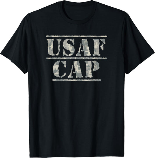 Awesome Civil Air Patrol for USAF CAP Members T-Shirt - T-Shirt | Black