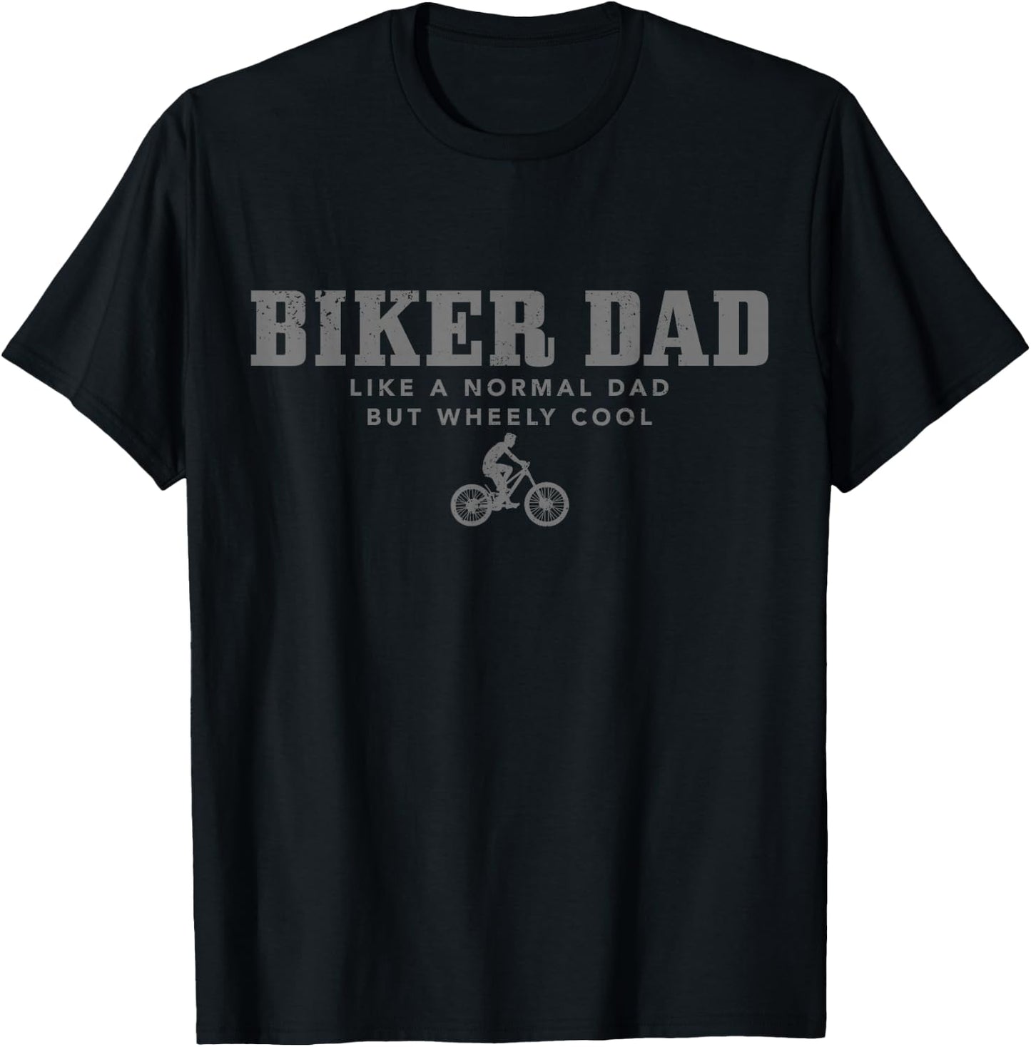 Mountain Bike Biker Dad MTB Downhill Mountain Biker Gift T-Shirt - T-Shirt | Black