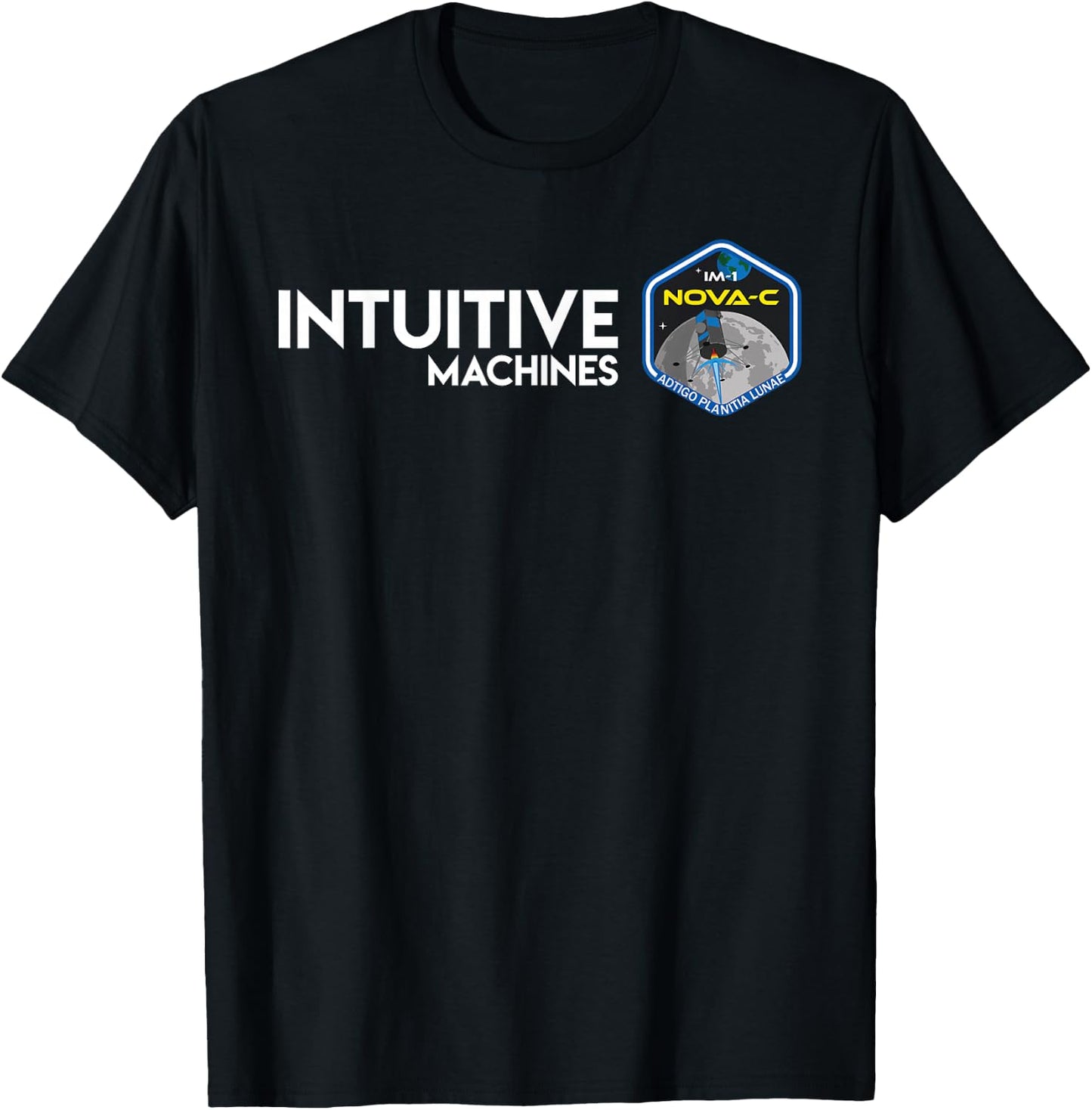 IM-1 Mission "Glitch" Artwork T-Shirt - T-Shirt | Black