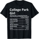 COLLEGE PARK GIRL GA GEORGIA Funny City Home Roots USA Gift T-Shirt - T-Shirt | Black