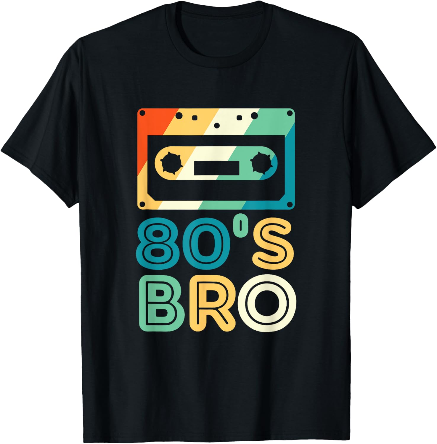 This Is My 80s Bro 80's 90's Party T-Shirt - T-Shirt | Black